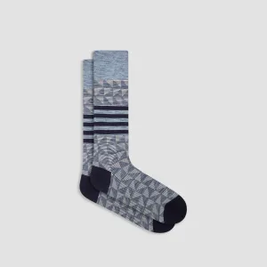 Geometric Mid-Calf Socks