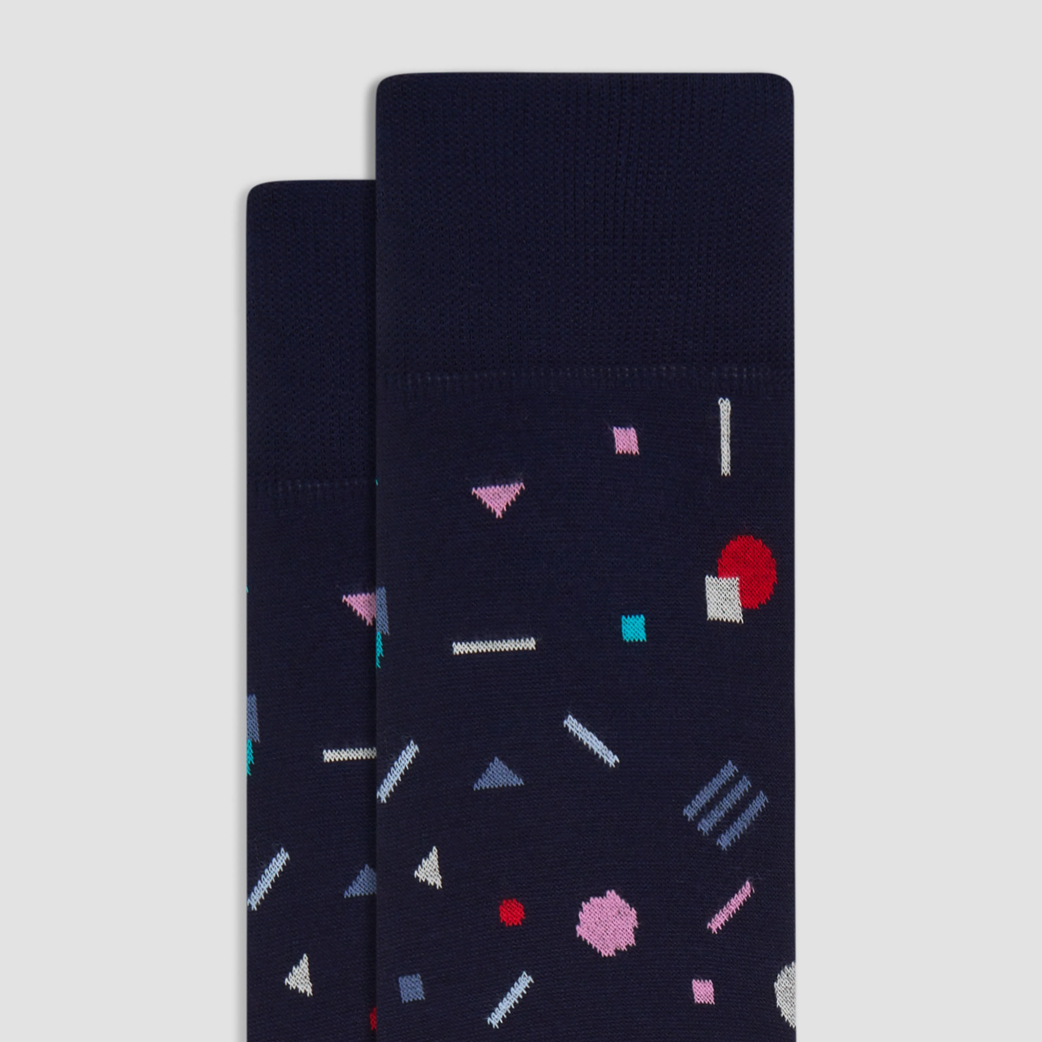 Geometric Mid-Calf Socks