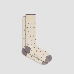 Geometric Mid-Calf Socks
