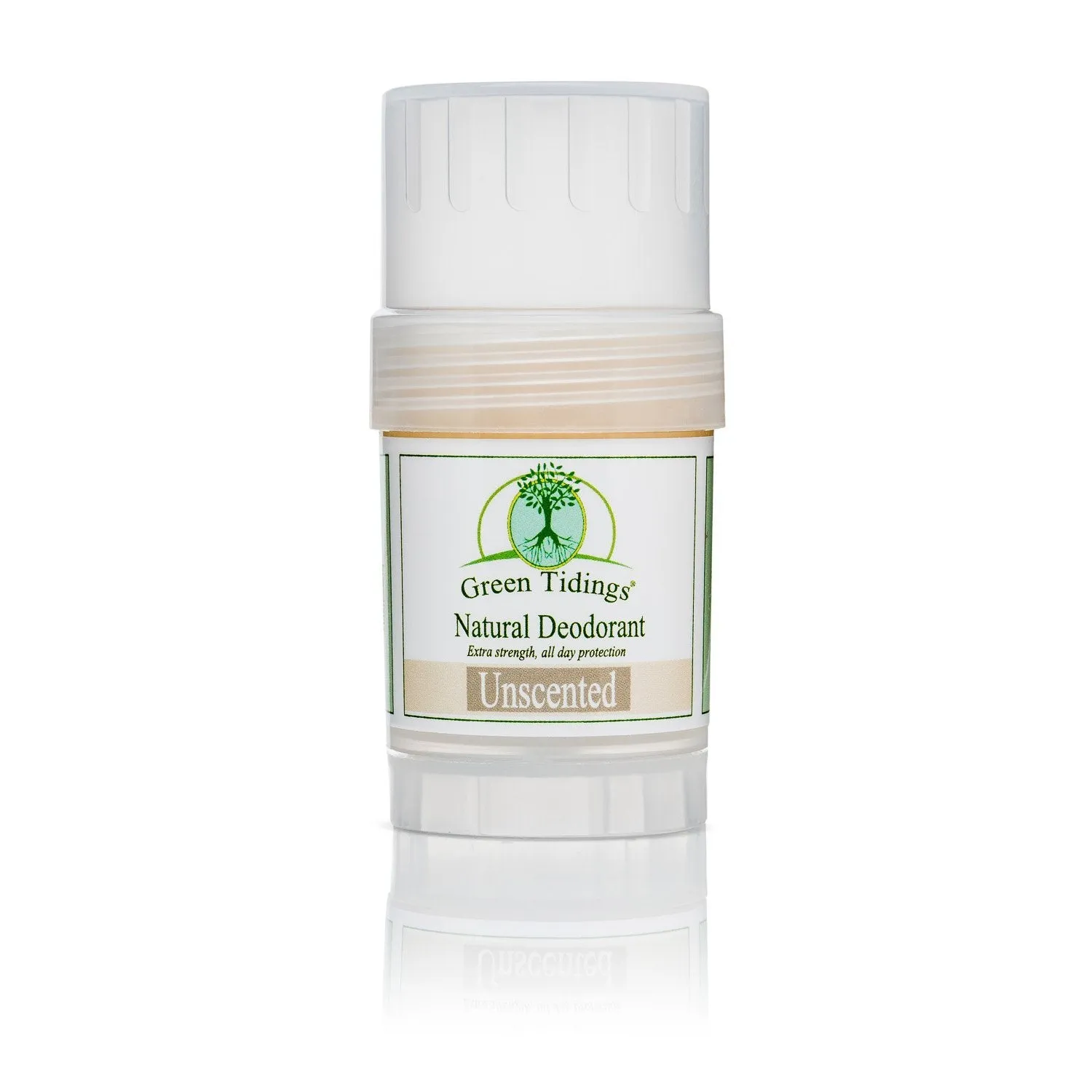 Green Tidings Natural Deodorant, Unscented 1 Ounce