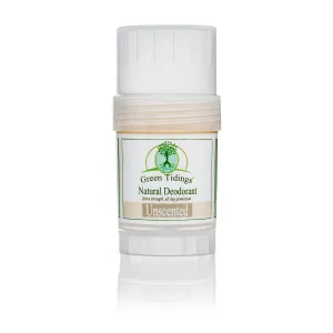 Green Tidings Natural Deodorant, Unscented 1 Ounce