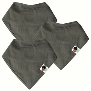 GREY  | Premium  Baby Bandana Bibs
