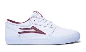 Griffin - White/Burgundy Leather