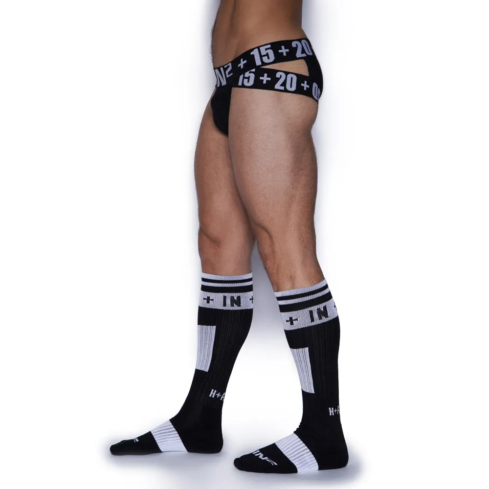 H A R D Soccer Socks Single Pack Black