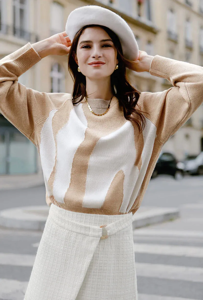 Harley Wool Sweater- Abstract