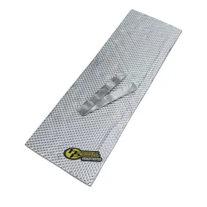 Heat Shield - Sticky Shield - 1/8 in Thick x 23 in Wide x 2 ft Long - 1100 Degrees - Aluminized Multi-Layer Cloth - Each