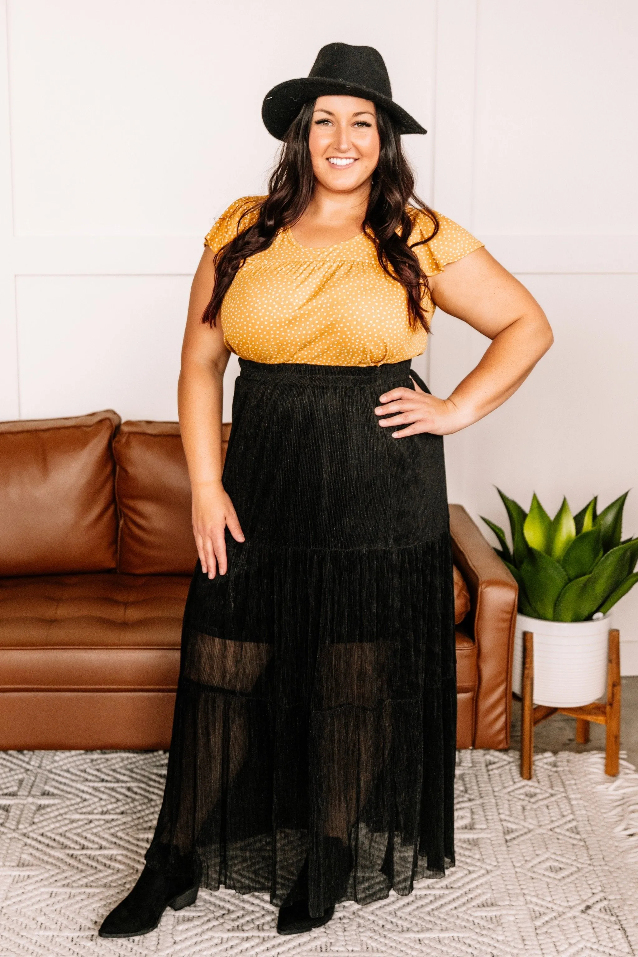 I Put A Spell On You Pleated Maxi Skirt