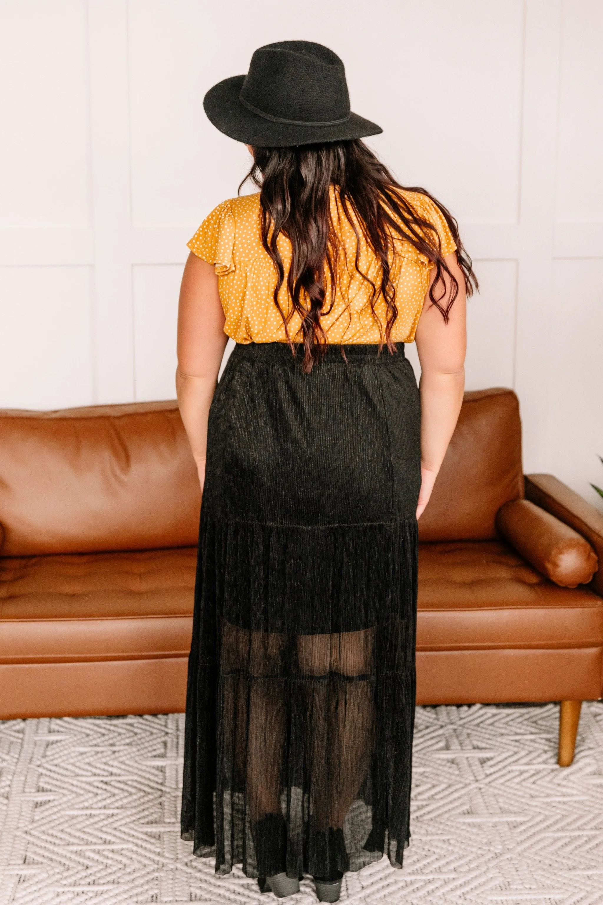 I Put A Spell On You Pleated Maxi Skirt