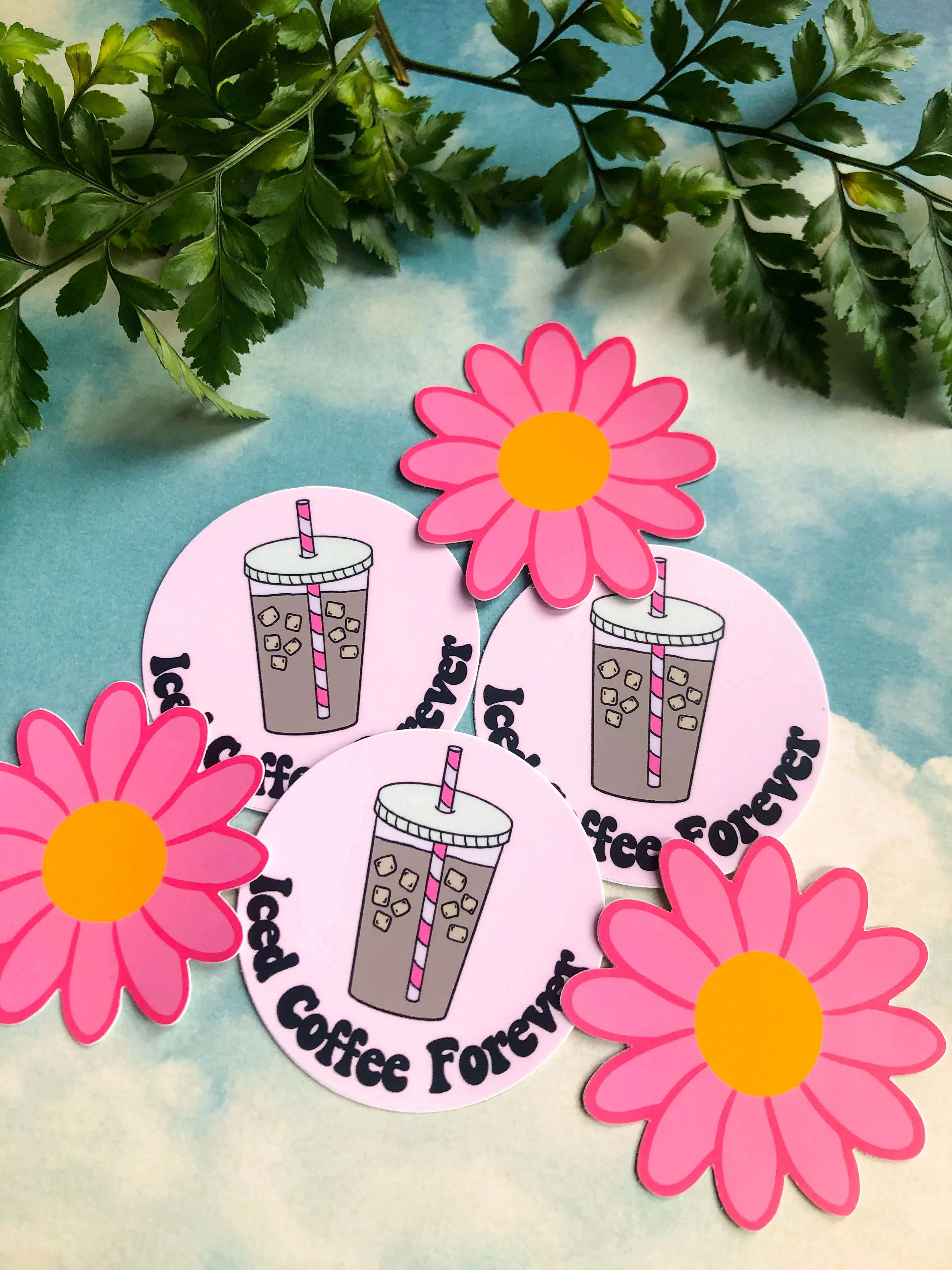 Iced Coffee Forever Sticker