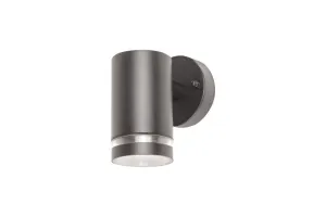 Integral ILDED059 Outdoor Stainless Steel Down GU10 IP65 Wall Light Anthracite Grey