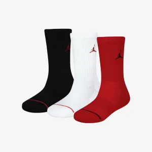 Jumpman Cotton Youth Crew Socks (3 Pairs) - Multi