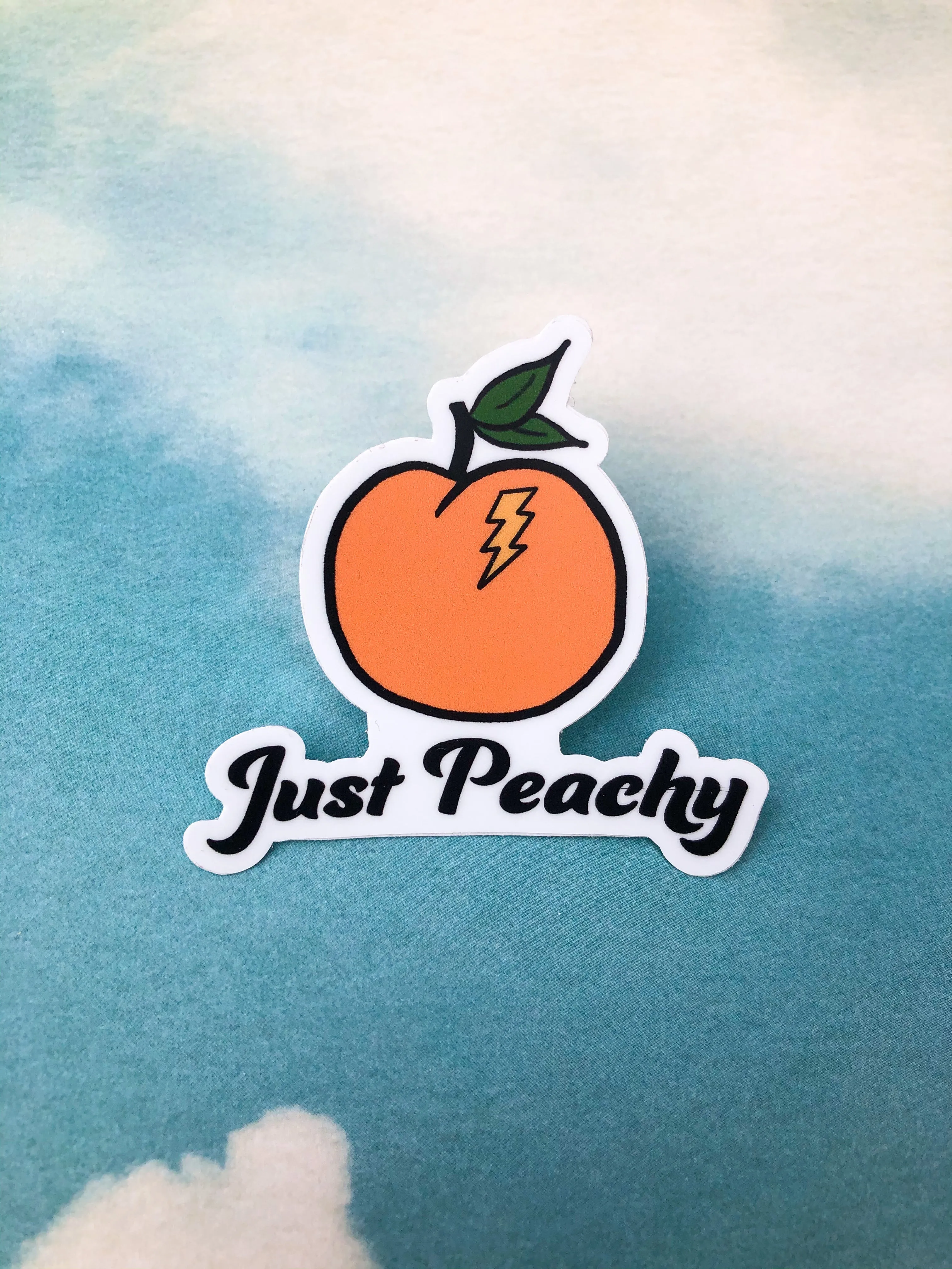 Just Peachy Sticker