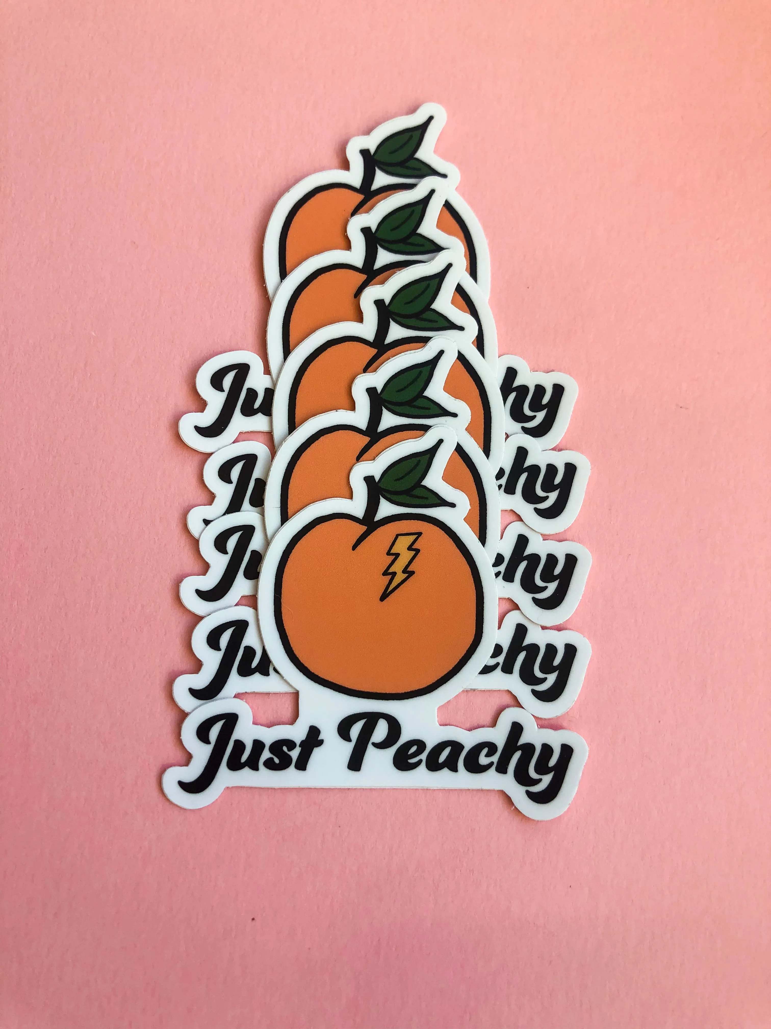 Just Peachy Sticker