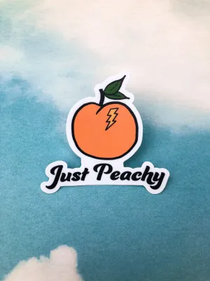 Just Peachy Sticker