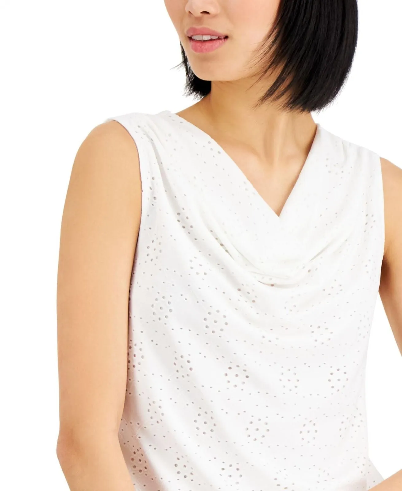 Kasper Women's Sleeveless Cowl-Neck Top 10838676
