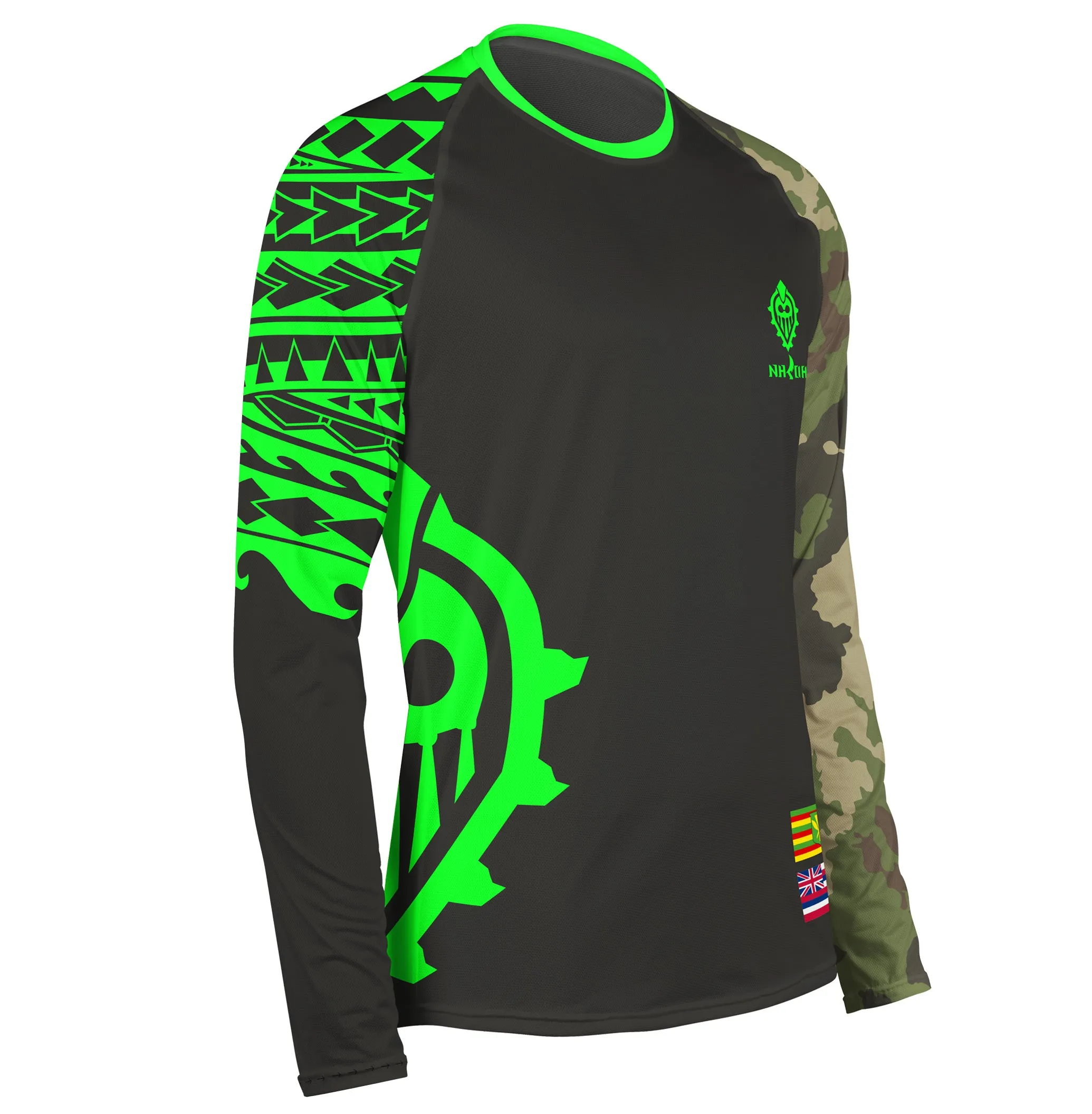Keiki Koa Camo Performance Fishing Shirt