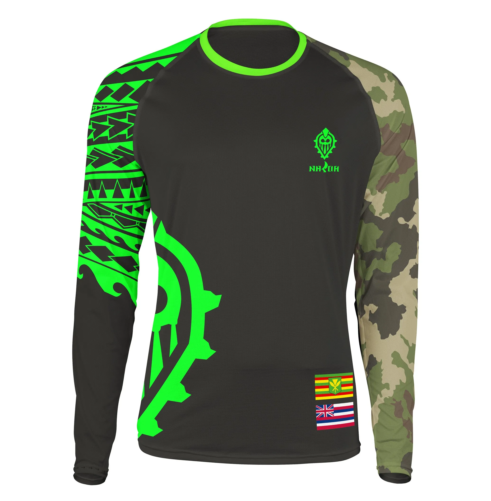 Keiki Koa Camo Performance Fishing Shirt