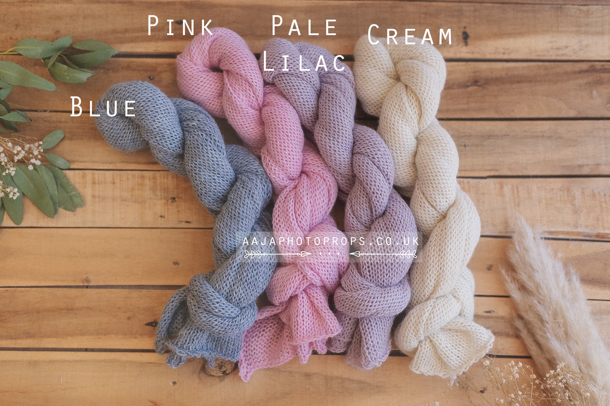 Knitted Baby newborn  wrap, White, grey, long, made to order