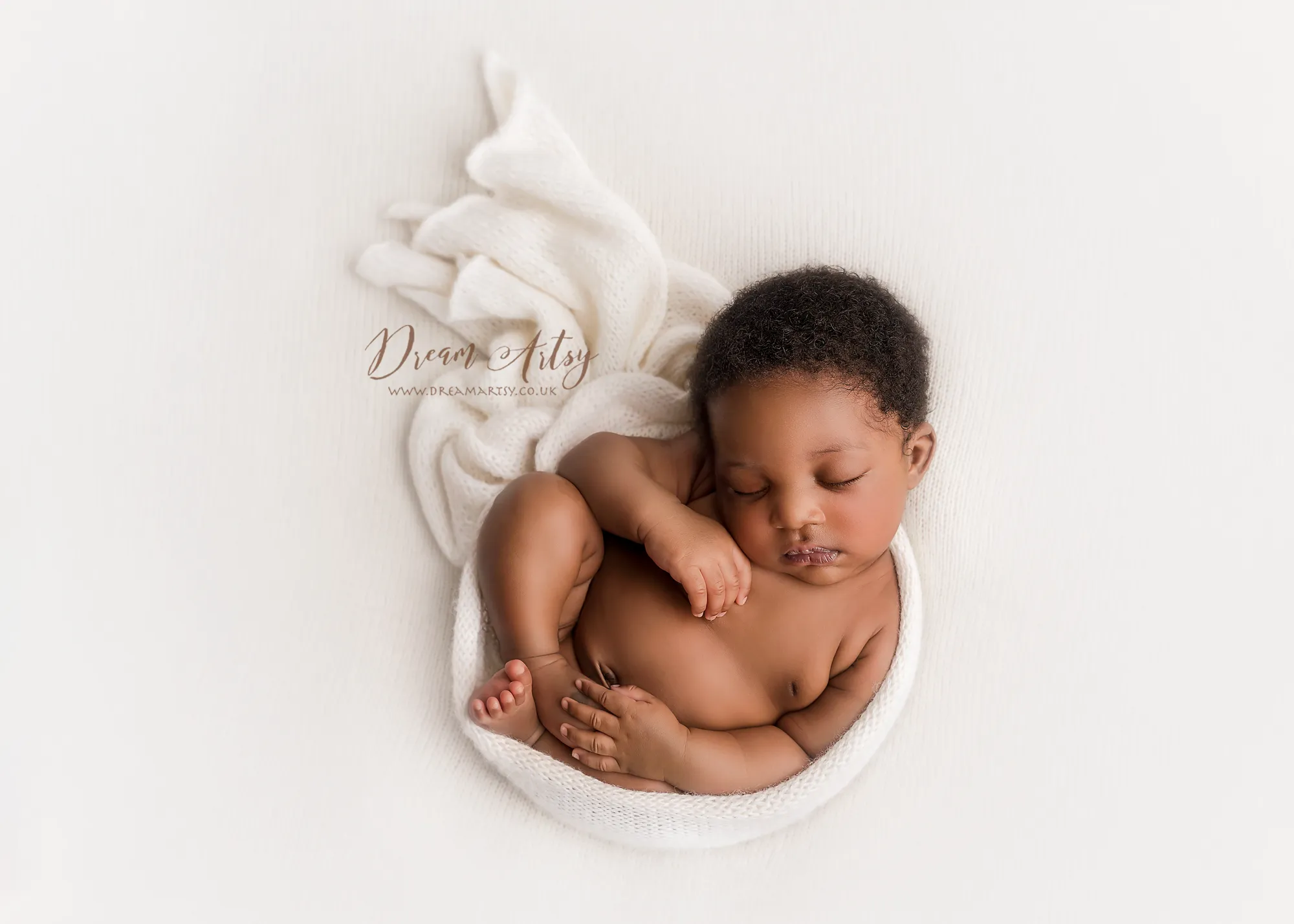 Knitted Baby newborn  wrap, White, grey, long, made to order