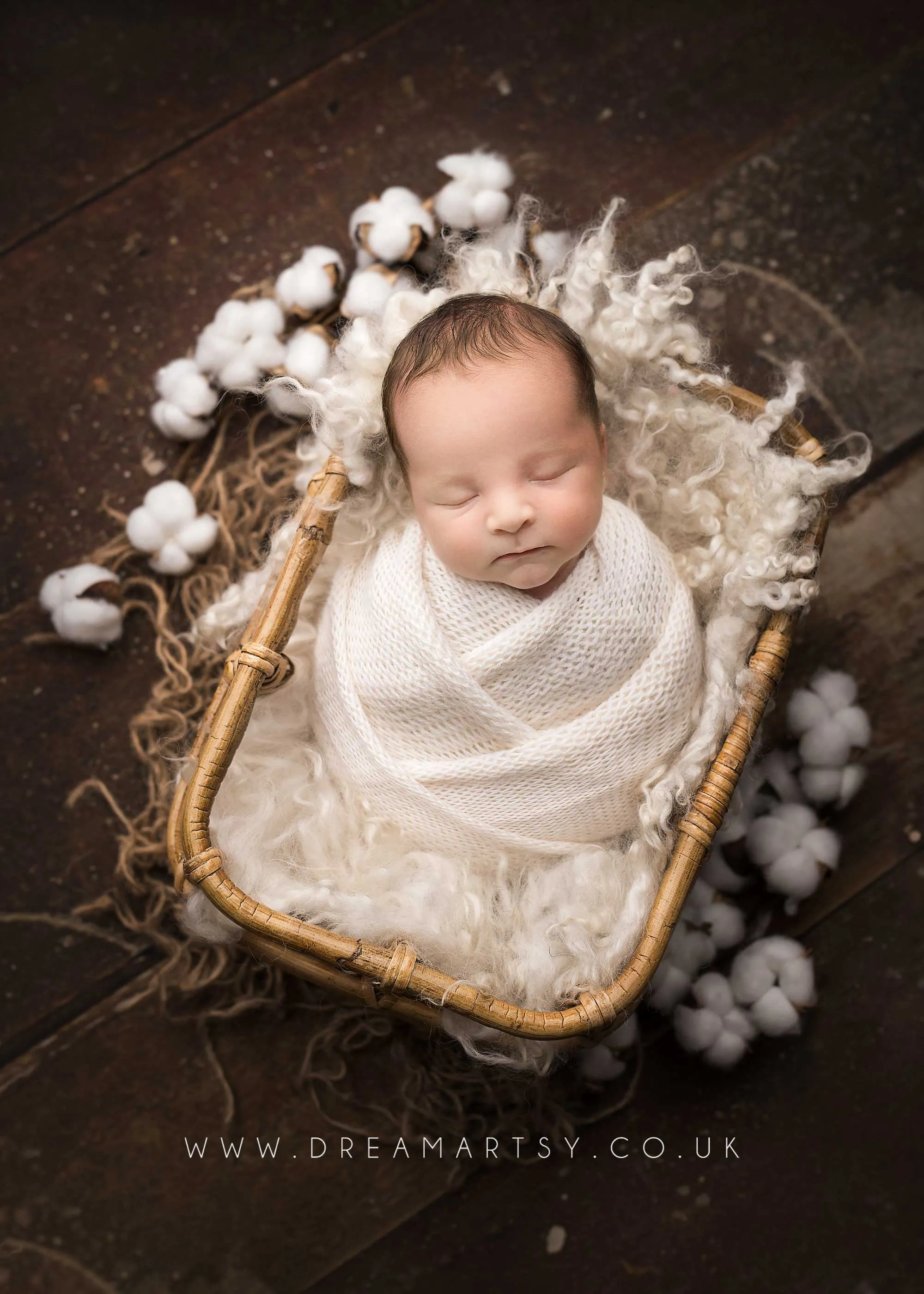 Knitted Baby newborn  wrap, White, grey, long, made to order