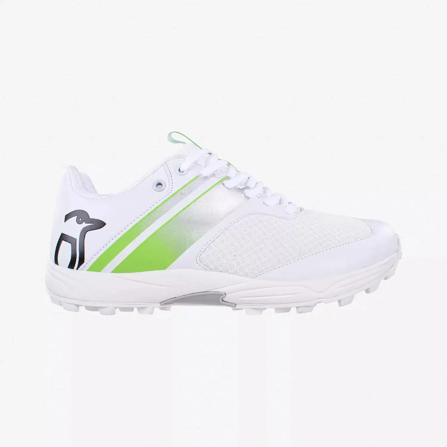 Kookaburra KC 3.0 Rubber Cricket Shoes White/Lime