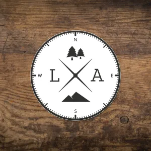 LA Compass Sticker
