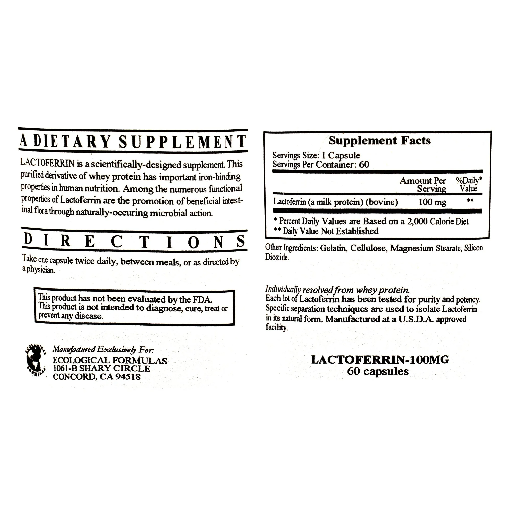 Lactoferrin 100mg