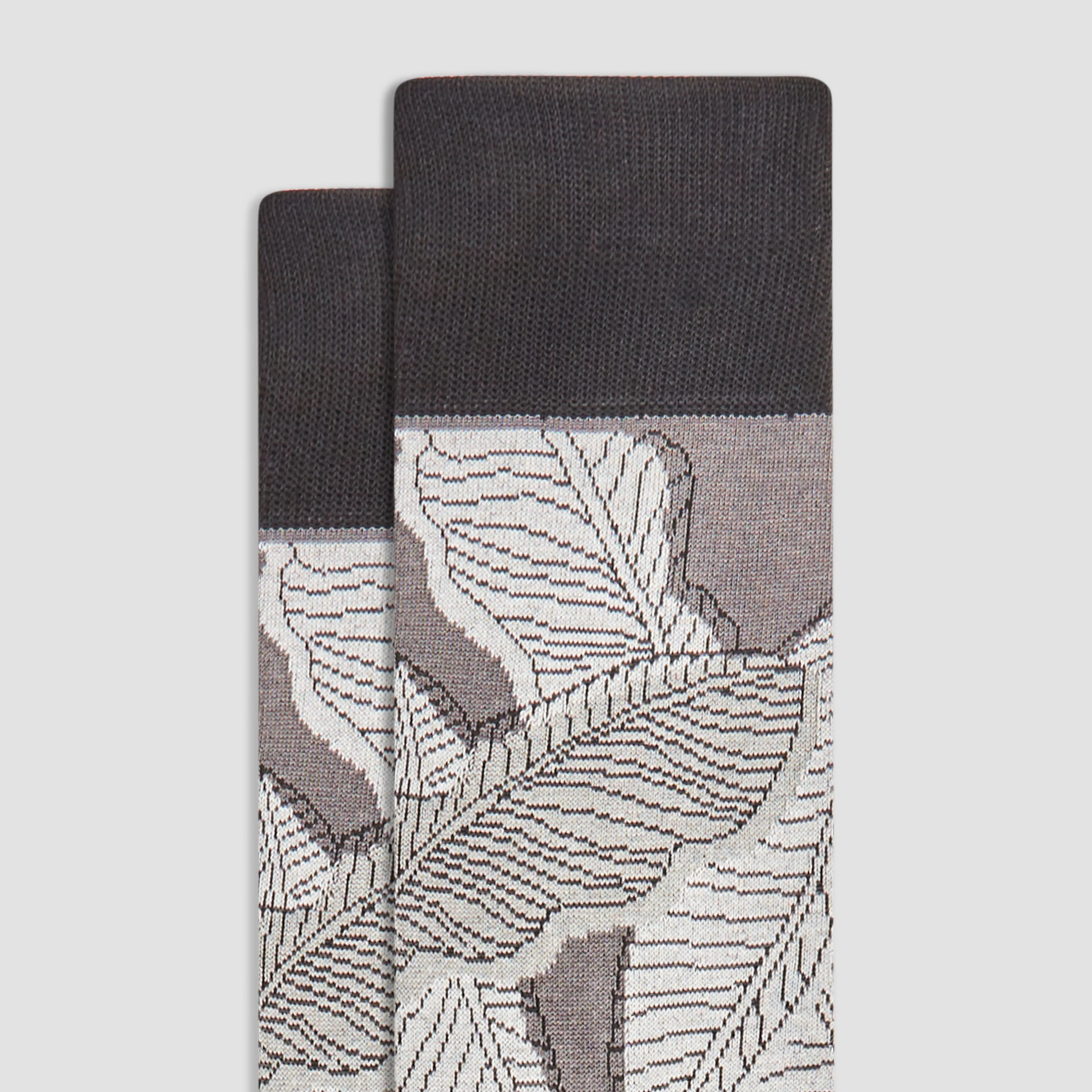 Leaves Mid-Calf Socks