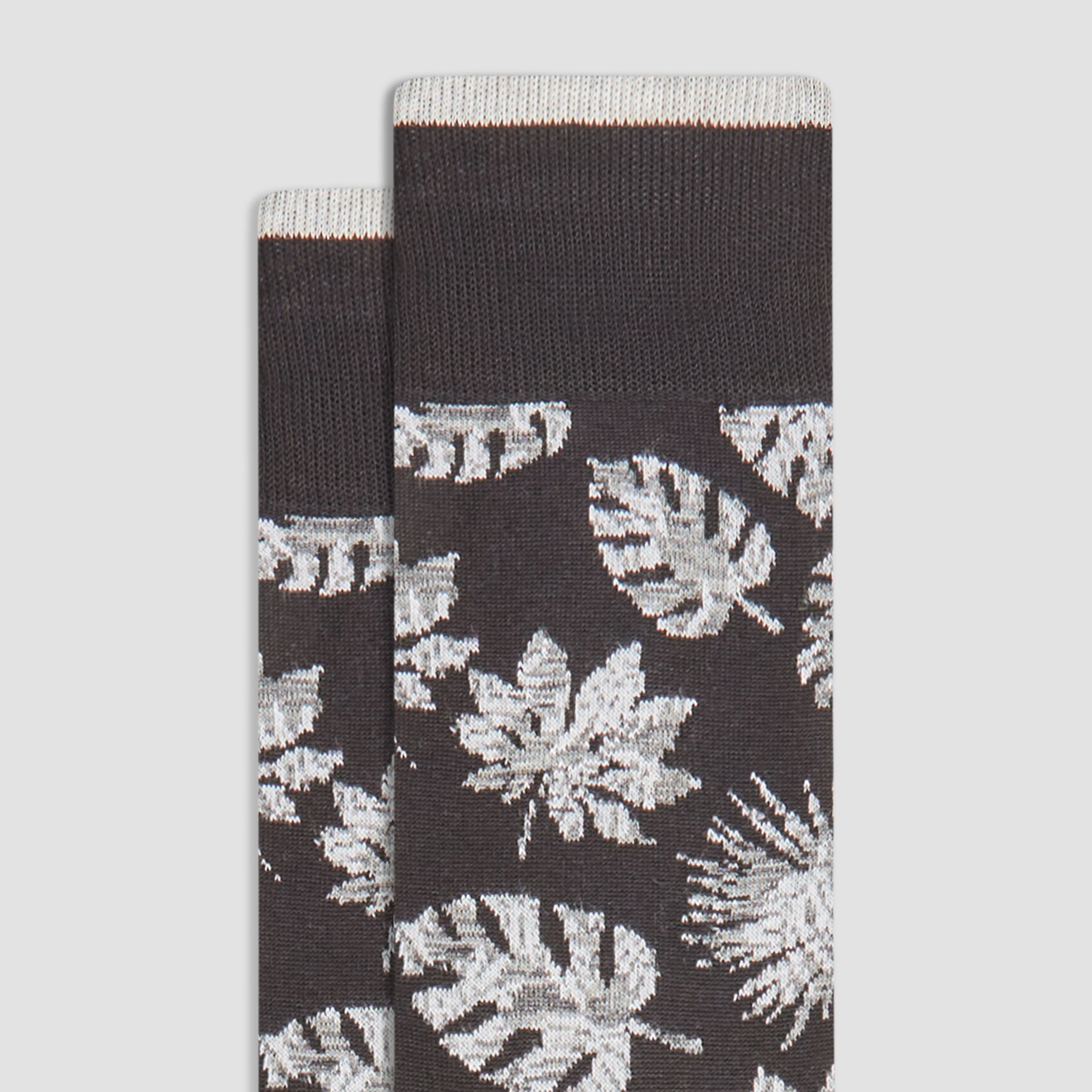Leaves Mid-Calf Socks