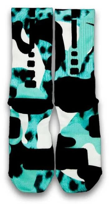Leopard Camo Custom Elite Socks