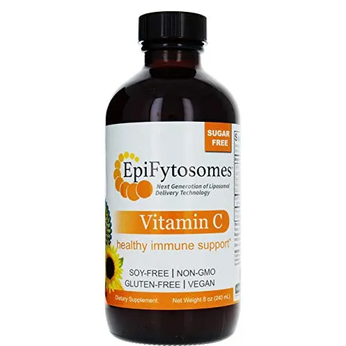Liposomal Vitamin C Nature€™s Answer EpiFytosomes Vitamin C 1,000 mg per Serving - Vegan Dietary Supplement - Soy Gluten Free Non GMO - Ideal for Healthy Immune Support - 6 mL (40 Servings per Bottle)