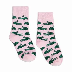 Little Kid Gator Pink Socks