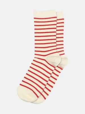 Lydia Ankle Socks - Tomato