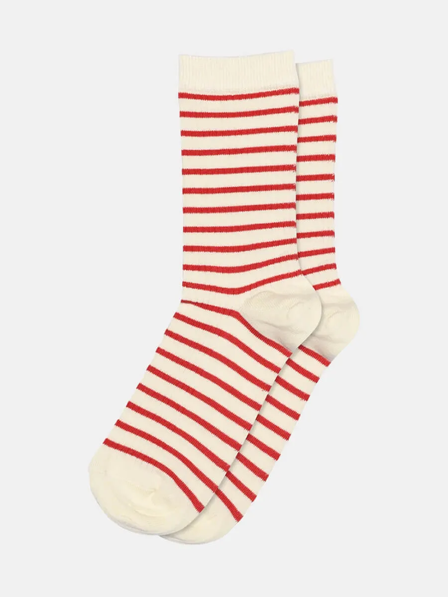 Lydia Ankle Socks - Tomato