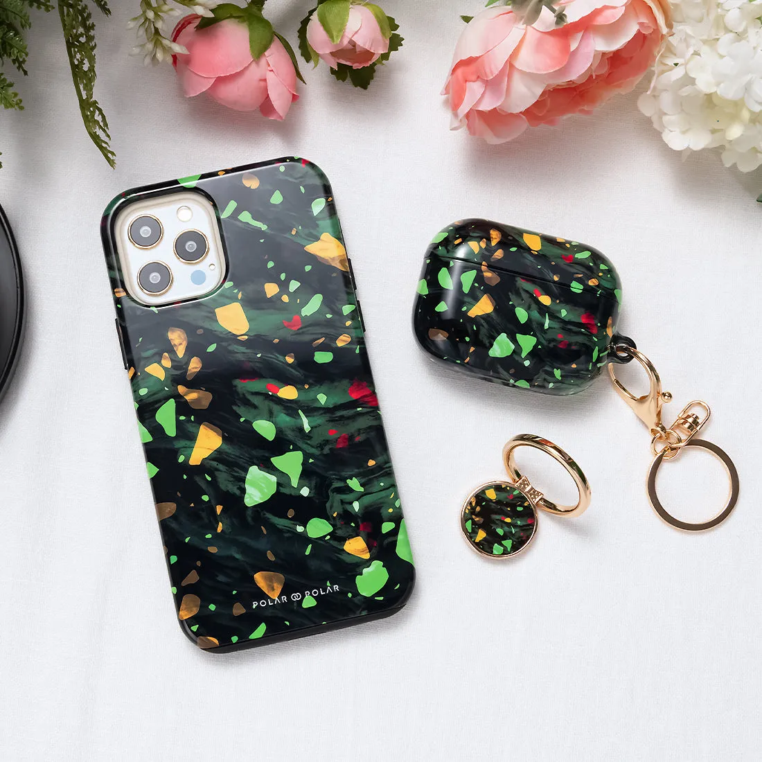 Malachite Terrazzo Gem - Samsung Galaxy S24 Ultra Case