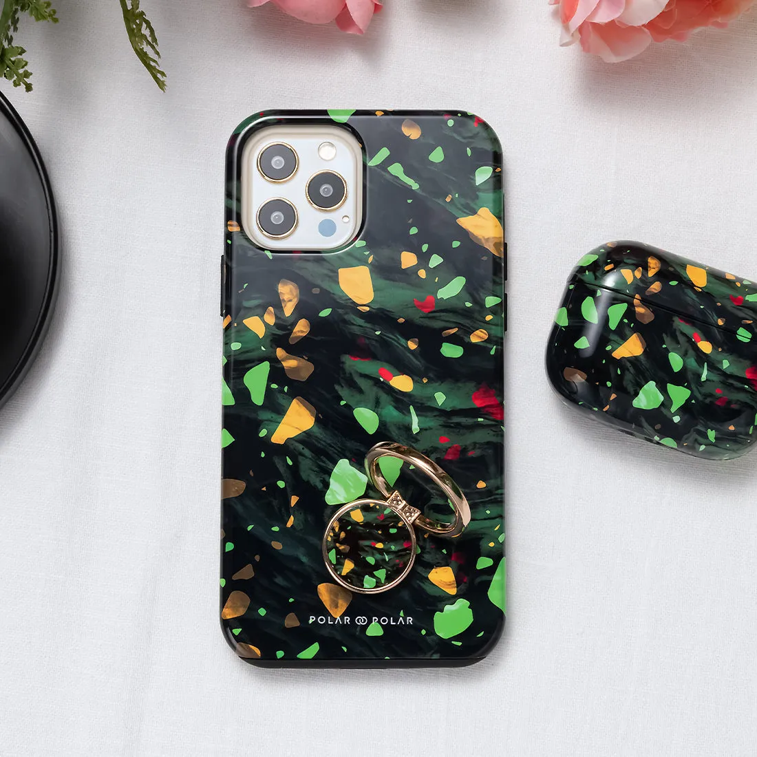 Malachite Terrazzo Gem - Samsung Galaxy S24 Ultra Case