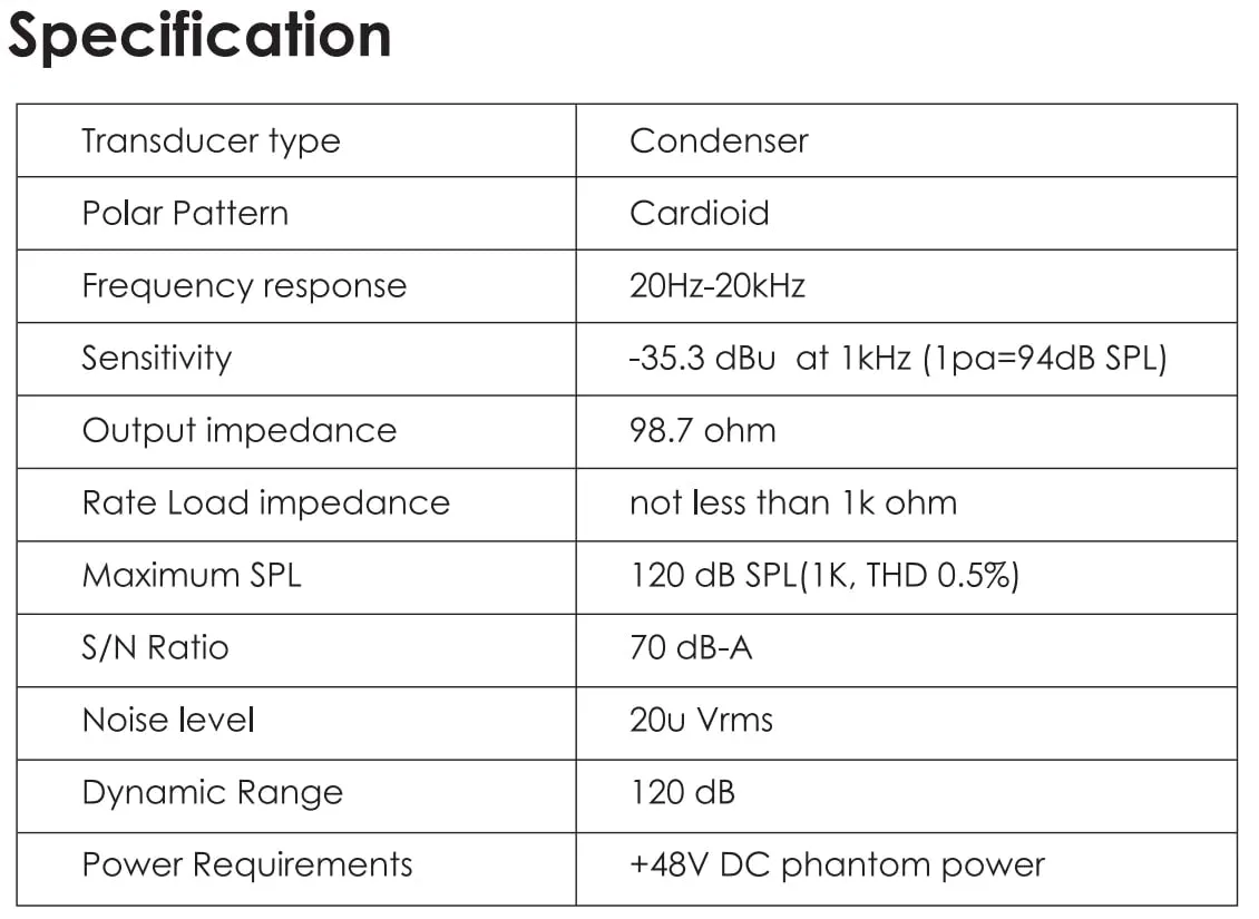 Maono AUPM500 XLR Condenser Microphone With 34mm Large Diaphragm