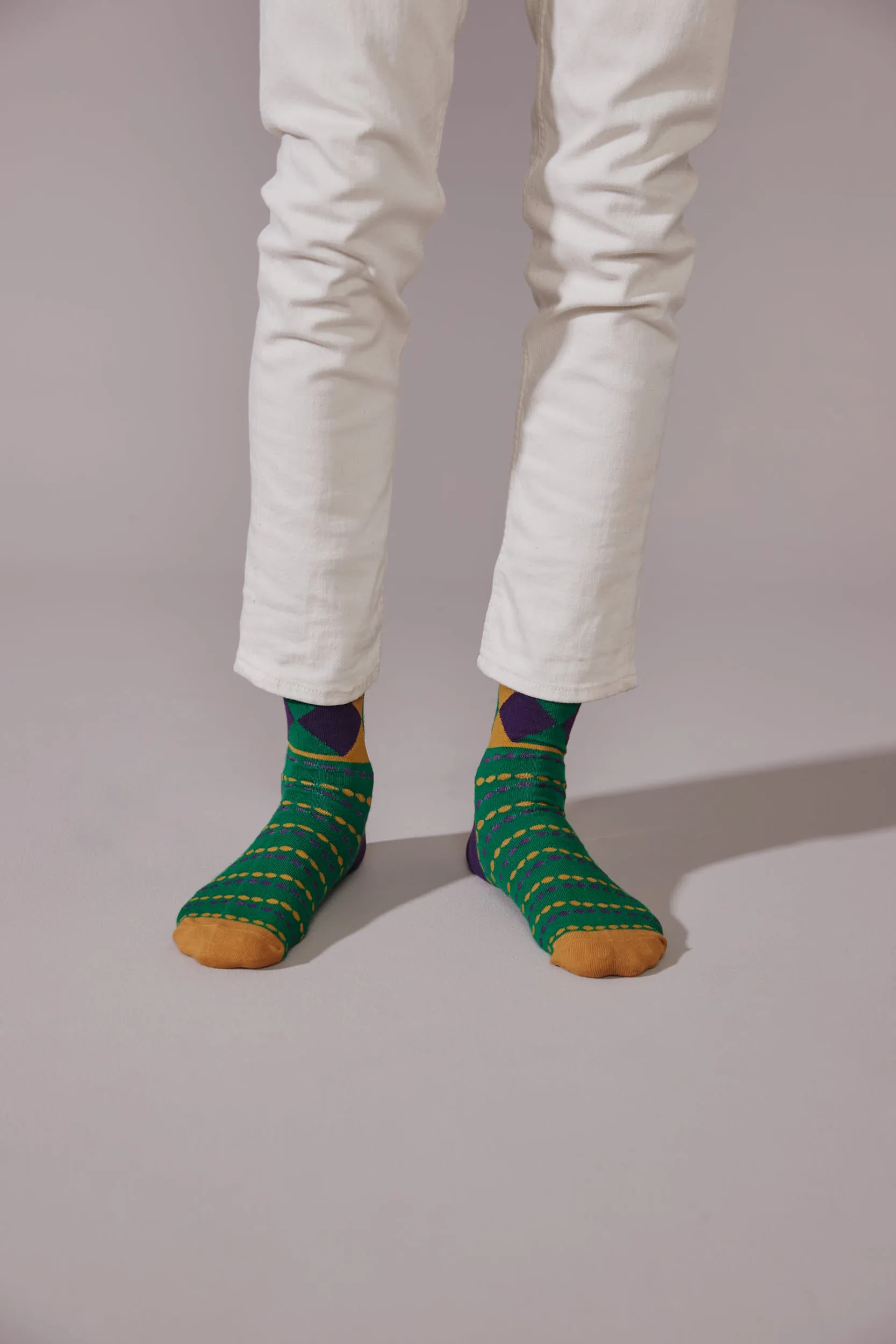 Mardi Gras Socks Socks