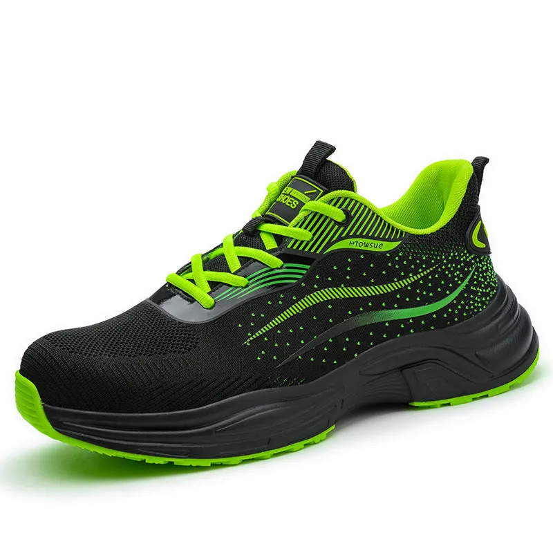 Men Women Protection Safety Shoes Sneakers Anti Shock Steel Toe Puncture-proof Outsole Security Protective Shoes Lightweight Breathable