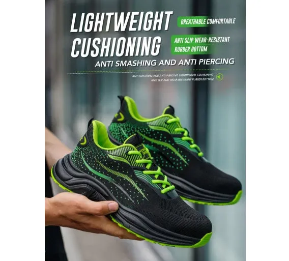 Men Women Protection Safety Shoes Sneakers Anti Shock Steel Toe Puncture-proof Outsole Security Protective Shoes Lightweight Breathable