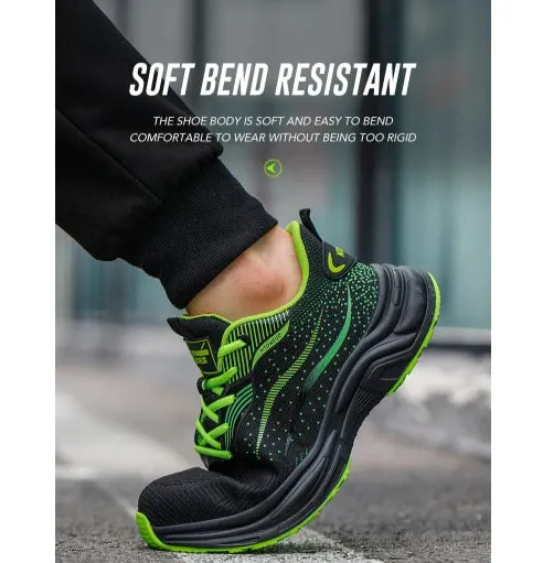 Men Women Protection Safety Shoes Sneakers Anti Shock Steel Toe Puncture-proof Outsole Security Protective Shoes Lightweight Breathable