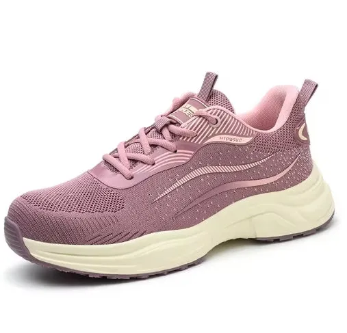 Men Women Protection Safety Shoes Sneakers Anti Shock Steel Toe Puncture-proof Outsole Security Protective Shoes Lightweight Breathable
