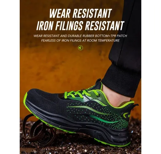 Men Women Protection Safety Shoes Sneakers Anti Shock Steel Toe Puncture-proof Outsole Security Protective Shoes Lightweight Breathable