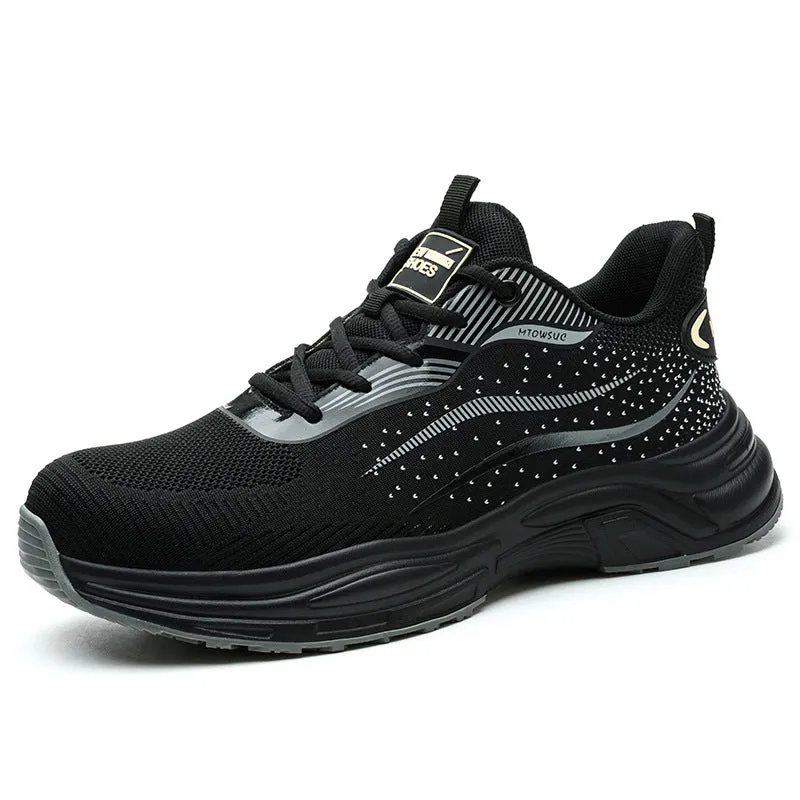 Men Women Protection Safety Shoes Sneakers Anti Shock Steel Toe Puncture-proof Outsole Security Protective Shoes Lightweight Breathable