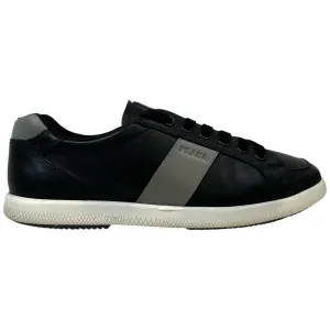 Men's Rubber Logo Low Trainers Black Size EU 41.5 / UK 7.5
