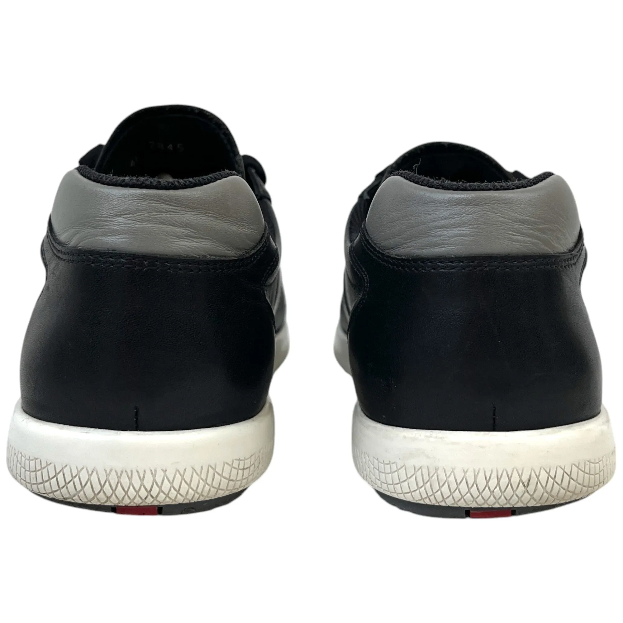 Men's Rubber Logo Low Trainers Black Size EU 41.5 / UK 7.5