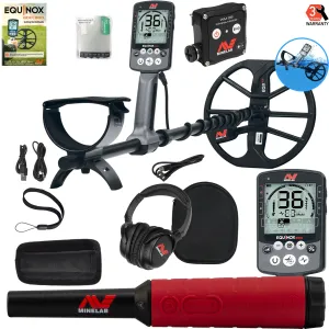 Minelab EQUINOX 800 Waterproof Metal Detector with Pro-Find 40