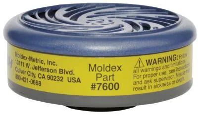 Moldex 7000 & 9000 Series Gas/Vapor Cartridges, Multi-Gas/Vapor Smart, 7600
