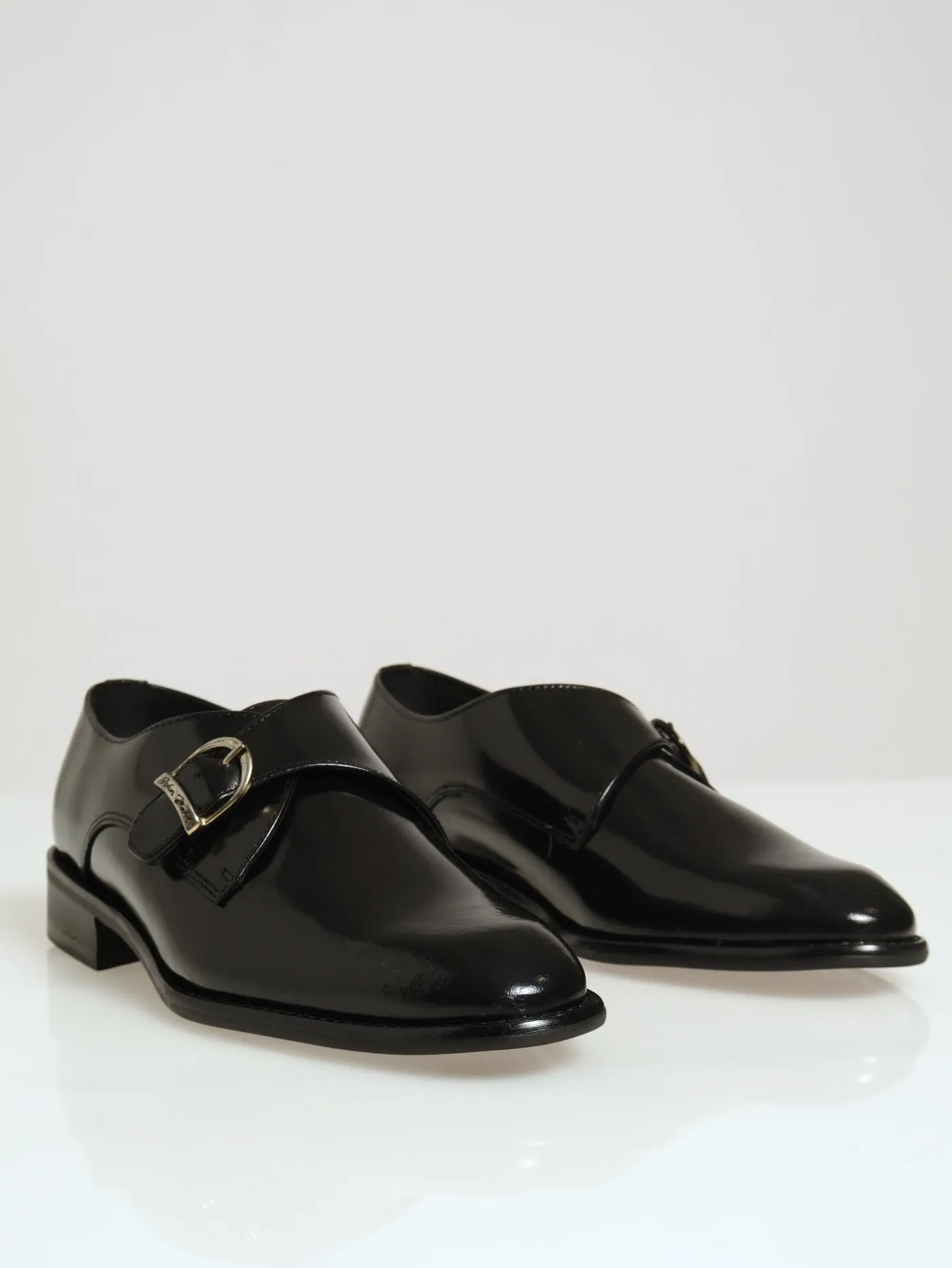 Monk Buckle Slip On Formal Shoe - Black