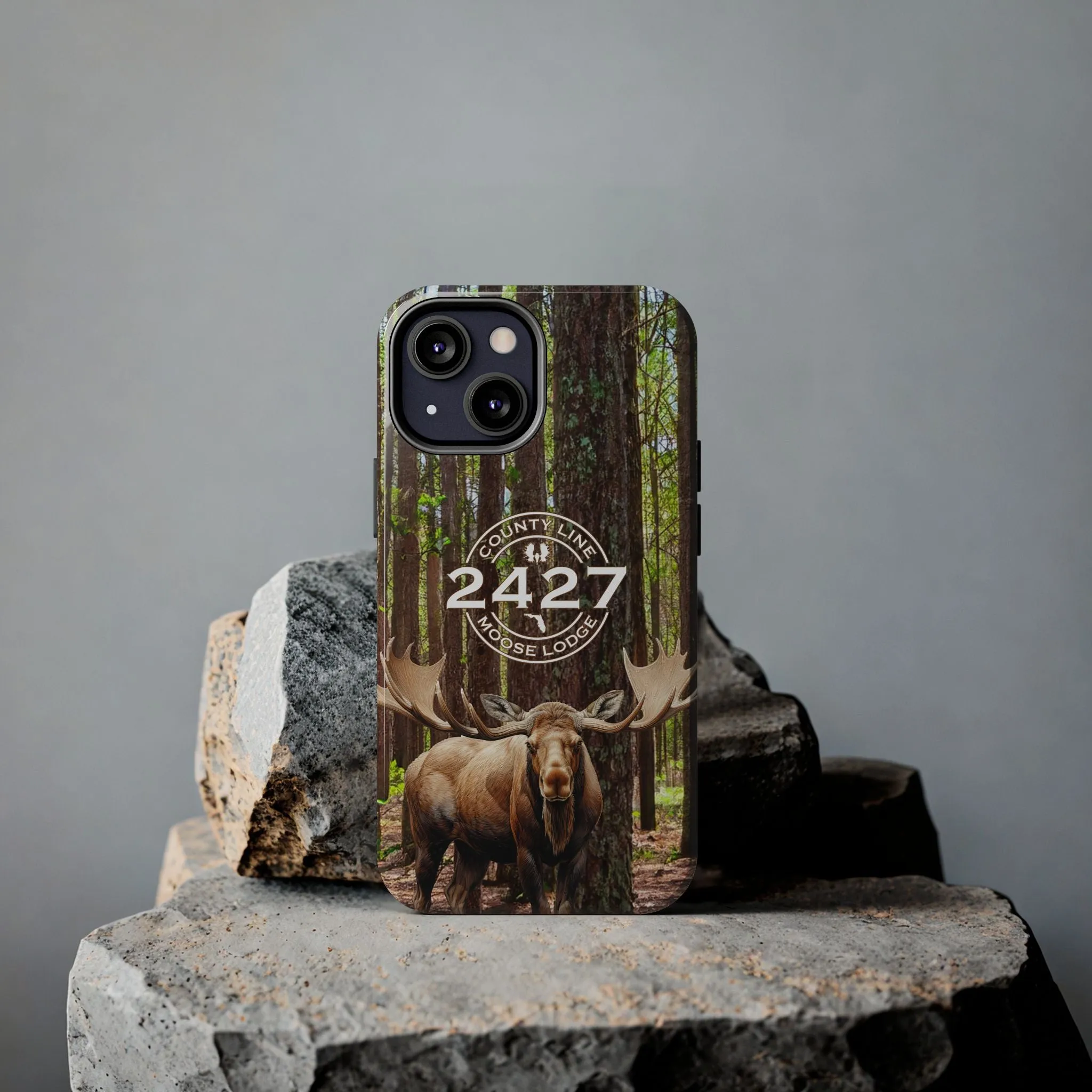 Moose Lodge 2427 - Woodlands Moose - Tough Phone Cases (Select Phone Models)